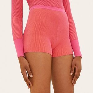 Jacquemus Two-Toned Arancia Shorts. Size 36/Small